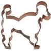 Copper Poodle Shaped Cookie Cutters 5.5 Inch Set Of 6 Made Of Copper In A