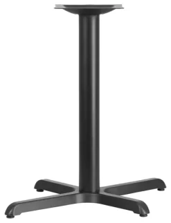 23.75'' X 30'' Restaurant Table X-Base With 3'' Dia. Table Height Column