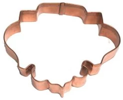 Copper Wreath Shaped Cookie Cutters 5.5 Inch Set Of 6 Made Of Copper In A