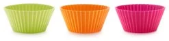 Lekue Silicone Assorted Color 6 Piece Cupcake And Muffin Cup Set