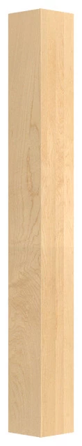42-1/4" X 4" Square Wood Post Leg, Hard Maple