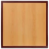 MFO 24'' Square Two-Tone Resin Cherry And Mahogany Table Top