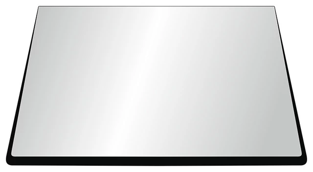 24" Square Glass Top 3/8" Thick With Pencil Edge With 3/8" Radius Corners